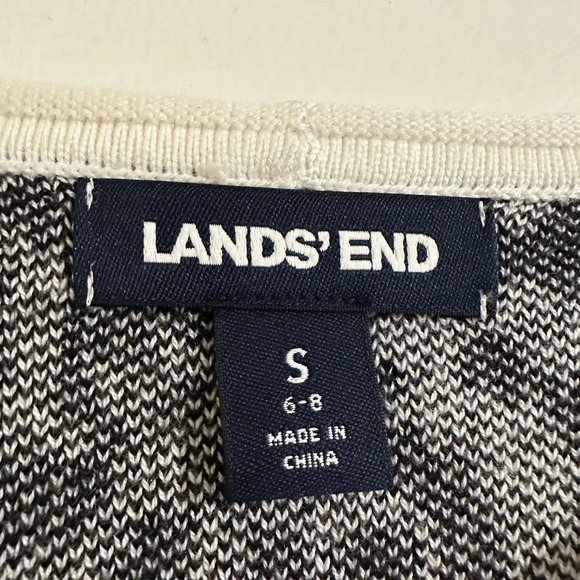 Lands End Small Animal Printed Heavy Long Dress - Picture 3 of 3